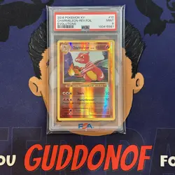 PSA 9 MINT 2016 Pokemon XY Evolutions CHARMELEON #10 Reverse Foil - Image 1