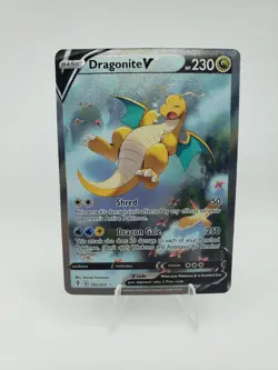 Pokemon TCG -Dragonite V (Alternate Full Art) 192/203 SWSH07: Evolving Skies NM - Image 1