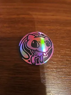 Pokemon TCG Collectible Coin - MEW, Pink Mirror Holo - Image 1