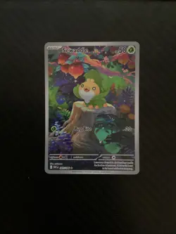 Sewaddle 087/086 Pokemon TCG White Flare Illustration Rare Card English NM - Image 1