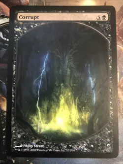 1x Corrupt Textless Promo LP MTG Magic the Gathering x1 MKE - Image 1