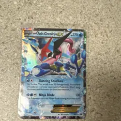 Pokemon TCG Ash-Greninja EX XY133 Holo Promo Card XY Set Water 170HP 130 Attack - Image 1