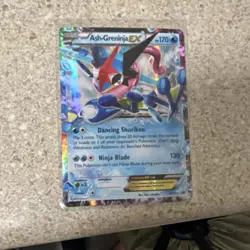 Pokemon TCG Ash-Greninja EX XY133 Holo Promo Card XY Set Water 170HP 130 Attack - Image 3