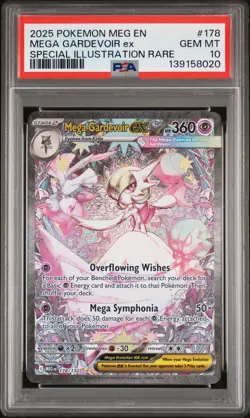 2025 POKEMON MEG EN-MEGA EVOLUTION #178 MEGA GARDEVOIR EX PSA 10 - Image 1