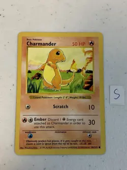 Pokemon TCG - CHARMANDER - SHADOWLESS - 46/102 - BASE SET (1999) - WOTC - MP - Image 1
