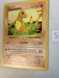 Pokemon TCG - CHARMANDER - SHADOWLESS - 46/102 - BASE SET (1999) - WOTC - MP - Image 2