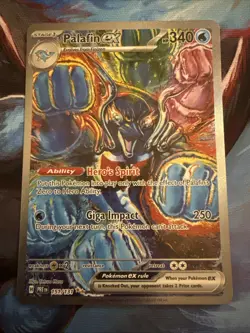 Palafin ex 151/131 Pokemon Prismatic Evolutions Special Illustration Rare NM - Image 1