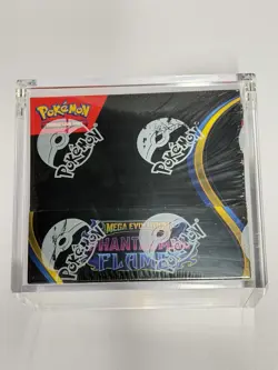 Pokemon Phantasmal Flames Booster Box Brand New Factory Sealed - w/Acrylic Case - Image 1