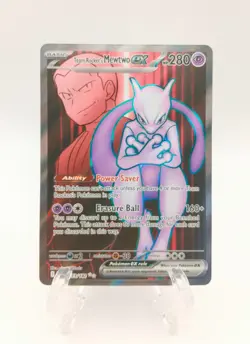 Team Rocket's Mewtwo ex 213/182 Sv10: Destined Rivals Holo Pokemon PACK FRESH NM - Image 1