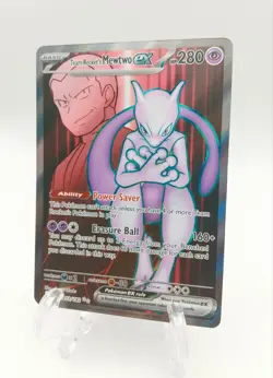 Team Rocket's Mewtwo ex 213/182 Sv10: Destined Rivals Holo Pokemon PACK FRESH NM - Image 2