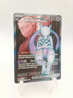 Team Rocket's Mewtwo ex 213/182 Sv10: Destined Rivals Holo Pokemon PACK FRESH NM - Image 3