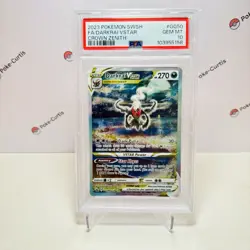 2023 POKEMON SWORD & SHIELD CROWN ZENITH #GG50 FULL ART/DARKRAI VSTAR PSA 10 - Image 1