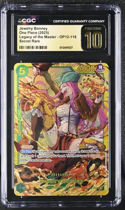 2025 One Piece Jewelry Bonney OP12-118 Legacy of the Master SEC CGC PRISTINE 10 - Image 1