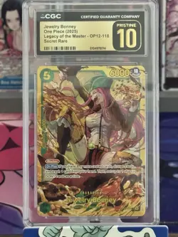 Jewelry Bonney One Piece Legacy Of The Master Op12-118 Secret Rare Cgc 10 - Image 1