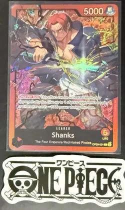 One Piece OP09-001 L Shanks - English - Foil - ST23 - TCG - NM/M - Image 1