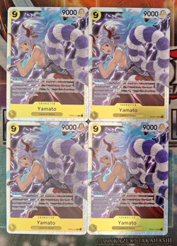 4x Yamato OP04-112 Super Rare Englisch PLAYSET NM One Piece. - Image 1