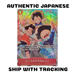 ONE PIECE TCG CARD GAME JAPANESE AUTHENTIC Ace Sabo Luffy Parallel SR OP13-007 - Image 1