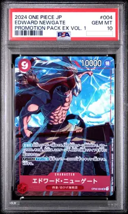 Edward Newgate One Piece 2024 Promotion Pack Promo Japanese OP02-004 SR PSA 10 - Image 1