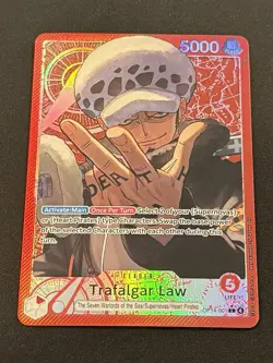 Trafalgar Law - OP14-001 Leader (Alternate Art)The Azure Sea's Seven Foil NM - Image 2