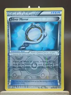 HP Silver Mirror 89/101 Black & White Plasma Blast Reverse Holo Pokemon - Image 1