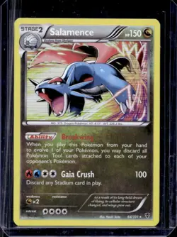 2013 Pokemon Black & White Plasma Blast Salamence Reverse Holo #64/101 - Image 1