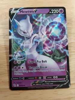 Mewtwo V 030/078 Pokemon Go NM Ultra Rare Pokemon Card - Image 1