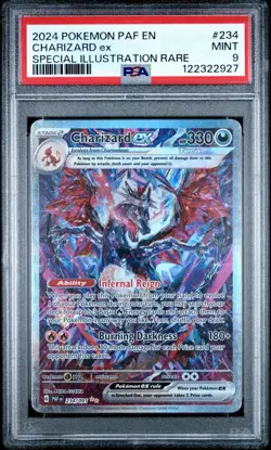 Pokemon 2024 Charizard EX Special Illustration Rare Paldean Fates 234/091 PSA 9 - Image 1