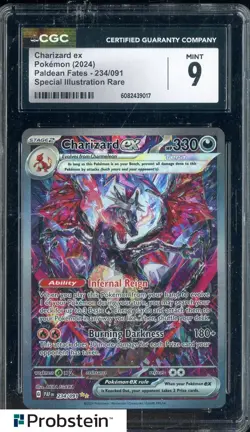 2024 Pokemon Paldean Fates #234/091 Charizard Ex Special Illustration Rare CGC 9 - Image 1