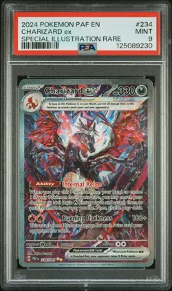 2024 Pokemon Paldean Fates Charizard ex Special Illustration Rare PSA 9 234/091 - Image 1