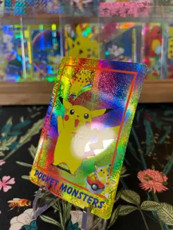 ⚡1998 Pocket Monster Anime Collection Vending Sticker #83 Pikachu⚡ - Image 2