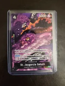St. Jaygarcia Saturn Alt Art OP13-083 Carrying On His Will One Piece TCG - Image 1