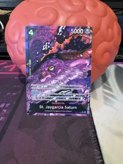 St. Jaygarcia Saturn Alt Art OP13-083 Carrying On His Will One Piece TCG - Image 1