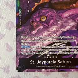 One Piece TCG - St. Jaygarcia Saturn OP13-083 (Alt Art) - Carrying on his Will - Image 2