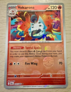 Pokemon TCG Volcarona 016/086 Black Bolt Pokeball Reverse Holo Card - Image 1