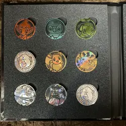 Pokemon Card Game Coin Album Japan NEW with 5 coins - Image 3