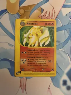 Pokemon Card TCG Ninetales 57/165 Rare Expedition Series WoTC Vintage - MP - Image 1