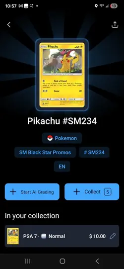 Pikachu - SM234 - Holo Black Star Promo - Pokemon Card - Near Mint - Image 3