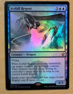 MTG Icefall Regent Foil PRERELEASE PROMO Card - Image 1