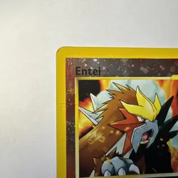 2001 Entei Holo Promo Movie Card WOTC Black Star #34 HP Heavy Play - Image 3