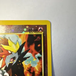 2001 Entei Holo Promo Movie Card WOTC Black Star #34 HP Heavy Play - Image 4