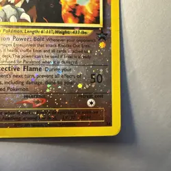 2001 Entei Holo Promo Movie Card WOTC Black Star #34 HP Heavy Play - Image 5