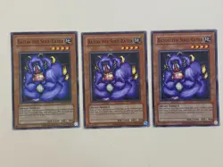 Yugioh - Bazoo the Soul-Eater x 3 - NM - Plus Free Holo Card - Image 1