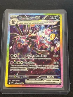 POKEMON TCG -Hydreigon ex 240/191 SV08 Surging Sparks -Special Illustration Rare - Image 1