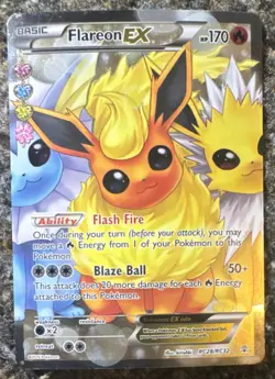 Pokemon TCG Flareon EX RC28/RC32 Generations Radiant Collection Ultra Rare Holo - Image 1