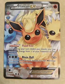 Pokemon TCG Flareon EX (Full Art) RC28/RC32 Generations: Radiant Collection - Image 1