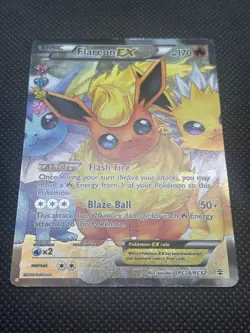 2016 Pokemon TCG Card Flareon EX RC28/RC32 Generations Radiant Full Art - Image 2