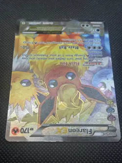 2016 Pokemon TCG Card Flareon EX RC28/RC32 Generations Radiant Full Art - Image 3