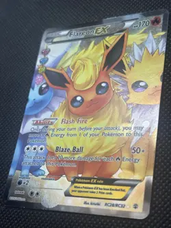 2016 Pokemon TCG Card Flareon EX RC28/RC32 Generations Radiant Full Art - Image 5