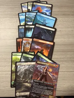 MTG- FINAL FANTASY - Lands - FIN -NM - NONFOIL & SEIFER, BALAMB RIVAL BORDERLESS - Image 1