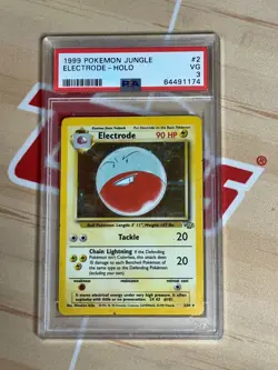 1999 Pokemon Jungle Electrode Holo 2/64 PSA 3 - Image 1